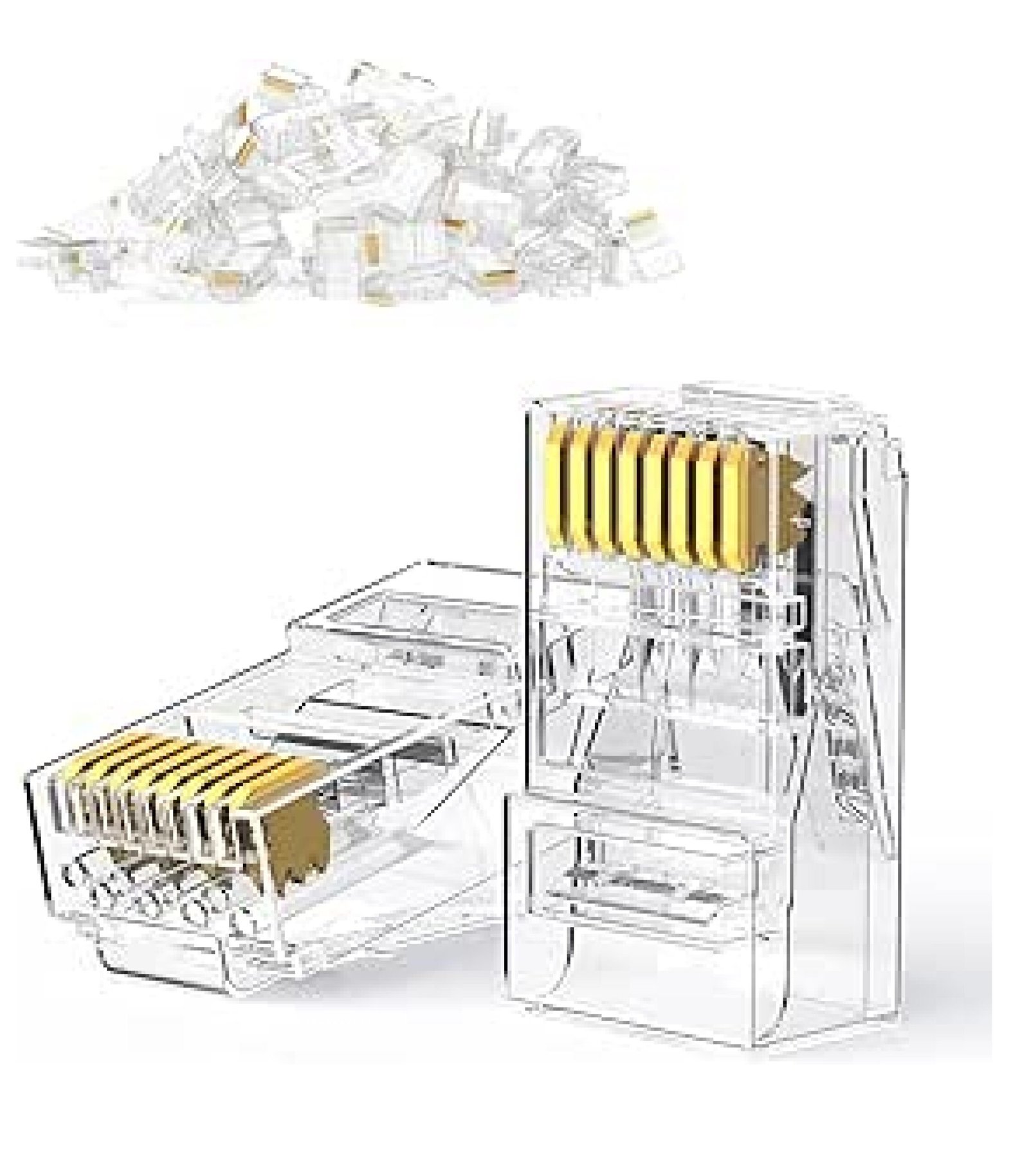 UGREEN 50962 CAT6 UNSHIELDED RJ45 MODULAR PLUGS 50-PACK