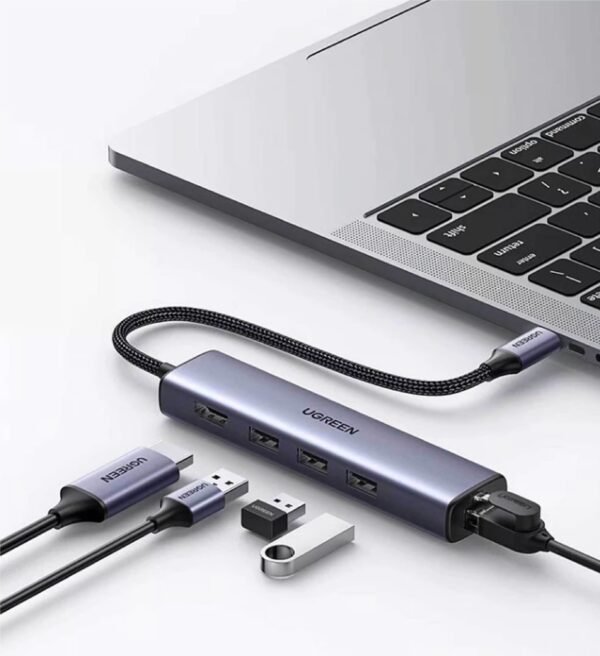UGREEN 20934 5-IN-1 USB-C TO 3XUSB 3.0, 1X HDMI+RJ45 ADAPTER