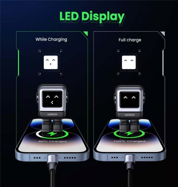 UGREEN 15550 UNO RG USB-C 30W ROBOT GAN FAST CHARGER