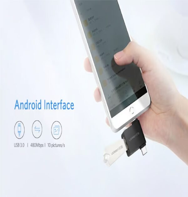 UGREEN 30453 2 IN 1 ADAPTER M/USB +TYPE-C MALE TO USB 3.0 F/M