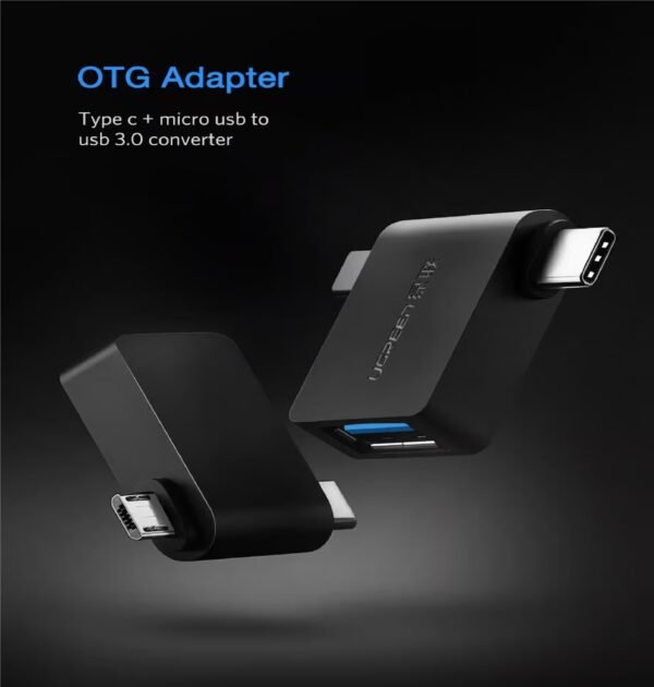 UGREEN 30453 2 IN 1 ADAPTER M/USB +TYPE-C MALE TO USB 3.0 F/M