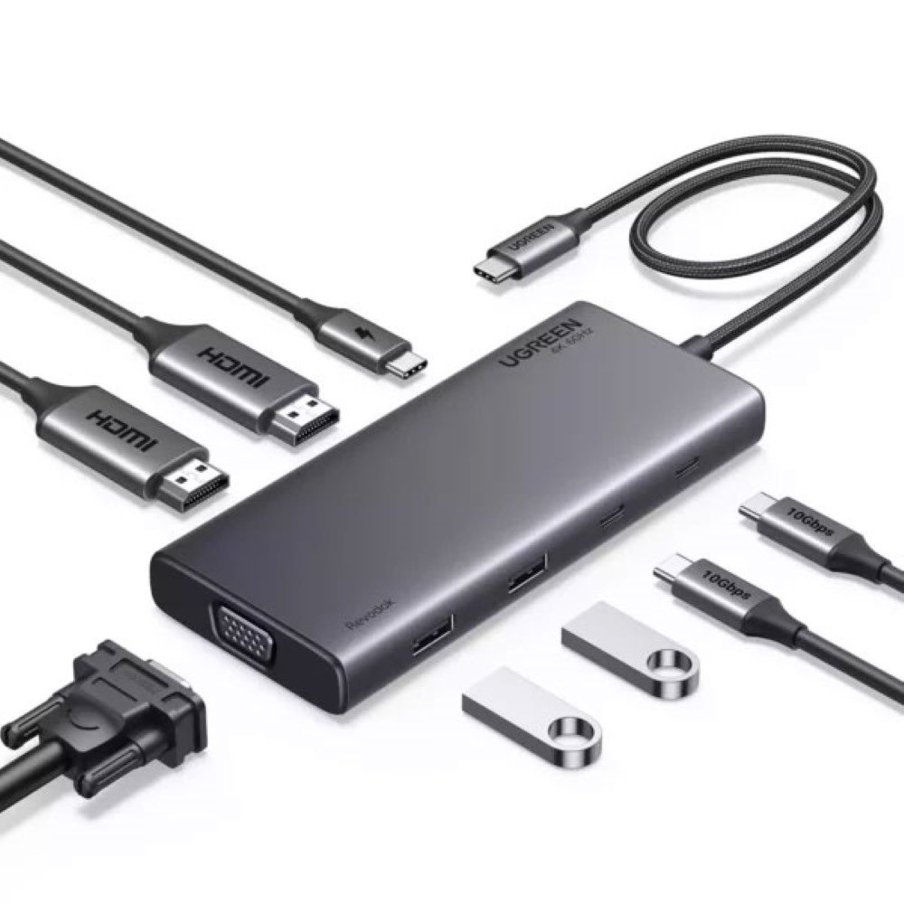 UGREEN 35588 8-in-1 USB C 4K Docking Station Triple Display