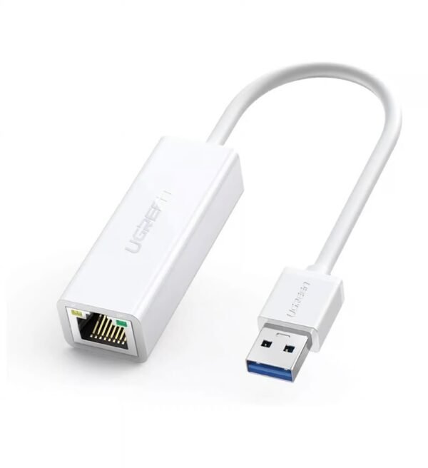 UGREEN 20255 USB 3.0 TO GIGABIT ETHERNET ADAPTER WHITE