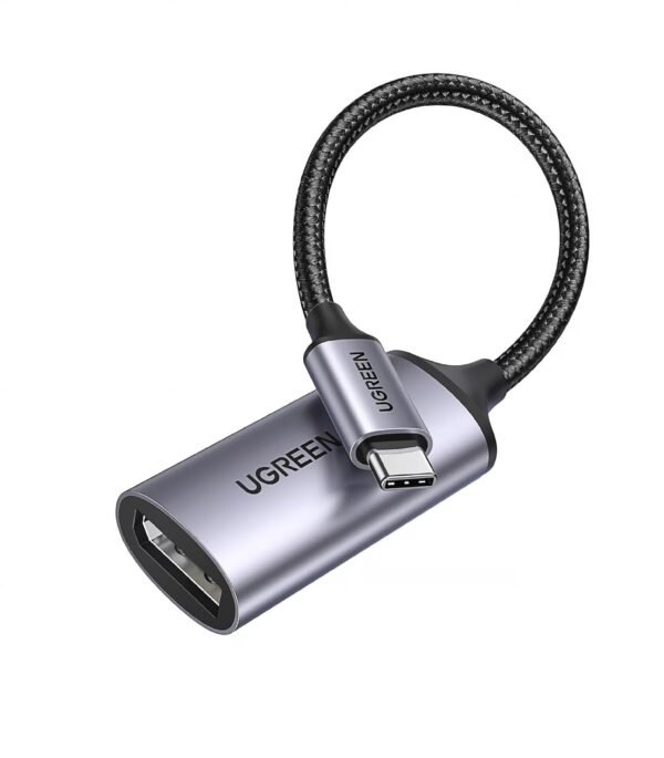 UGREEN 15575 USB-C TO DISPLAY PORT F/M CABLE 10CM