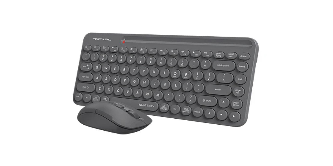 A4tech FG3200 Air QuietKey Compact Combo Desktop Grey