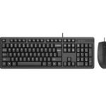 A4Tech KK-3330S Multimedia FN Desktop Keyboard & Mouse – Black