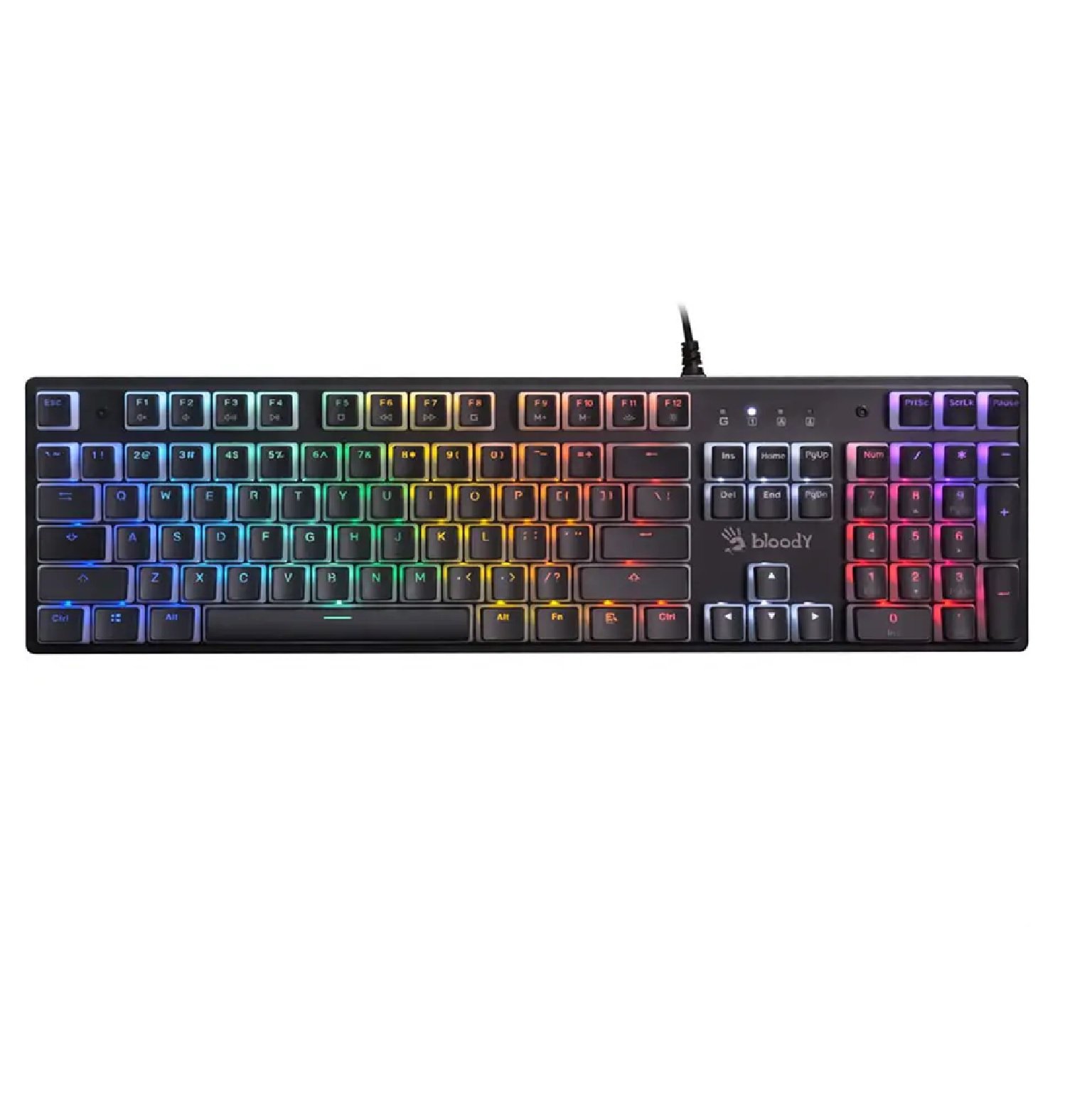 Bloody S520N RGB Mechanical Switch Gaming Keyboard Pudding Black
