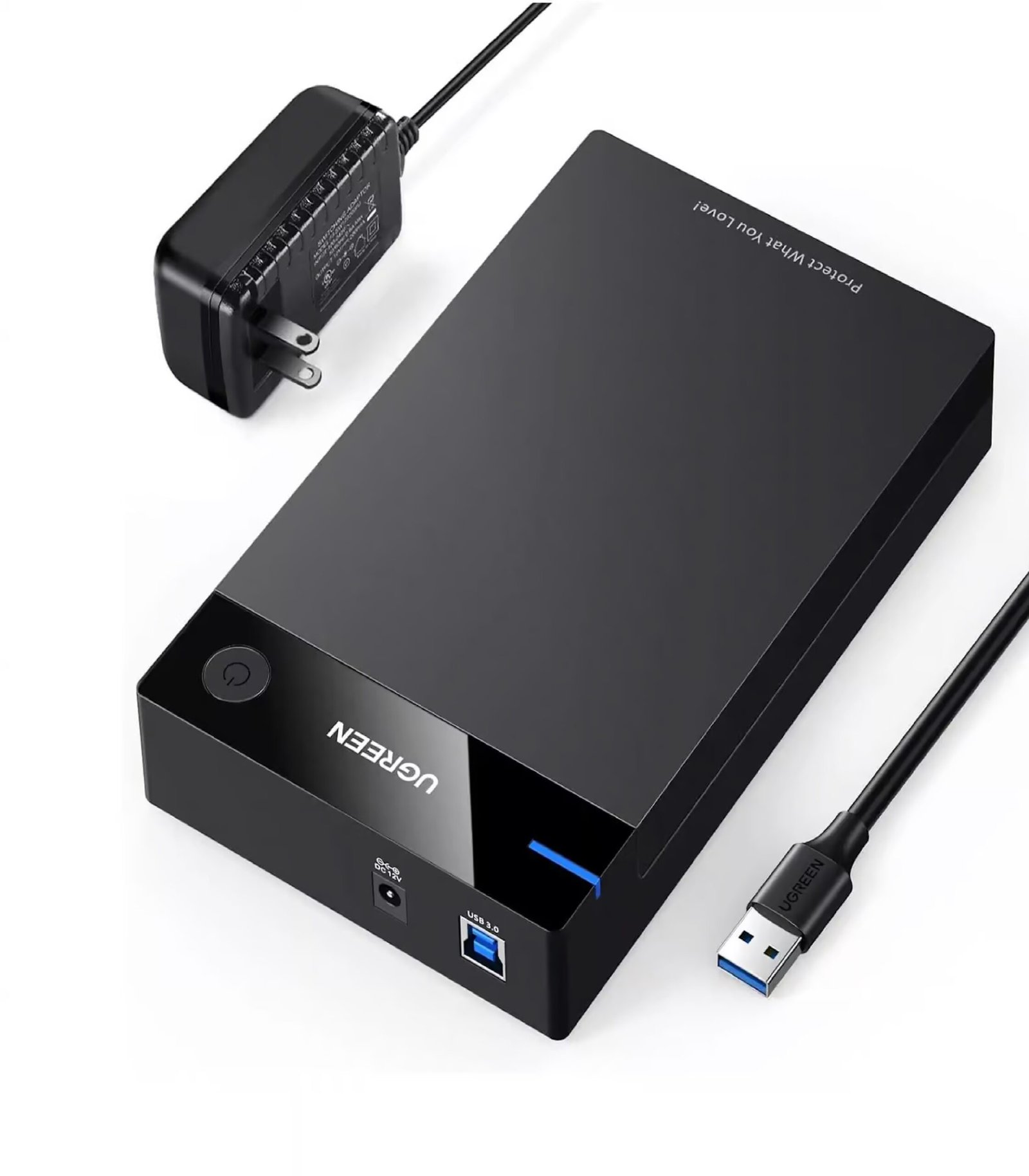 UGREEN 30849 USB 3.0 TO 3.5” SATA EXTERNAL HARD DRIVE ENCLOSURE