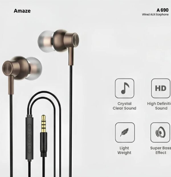 AMAZE ULTRA BASS EARPHONE A690