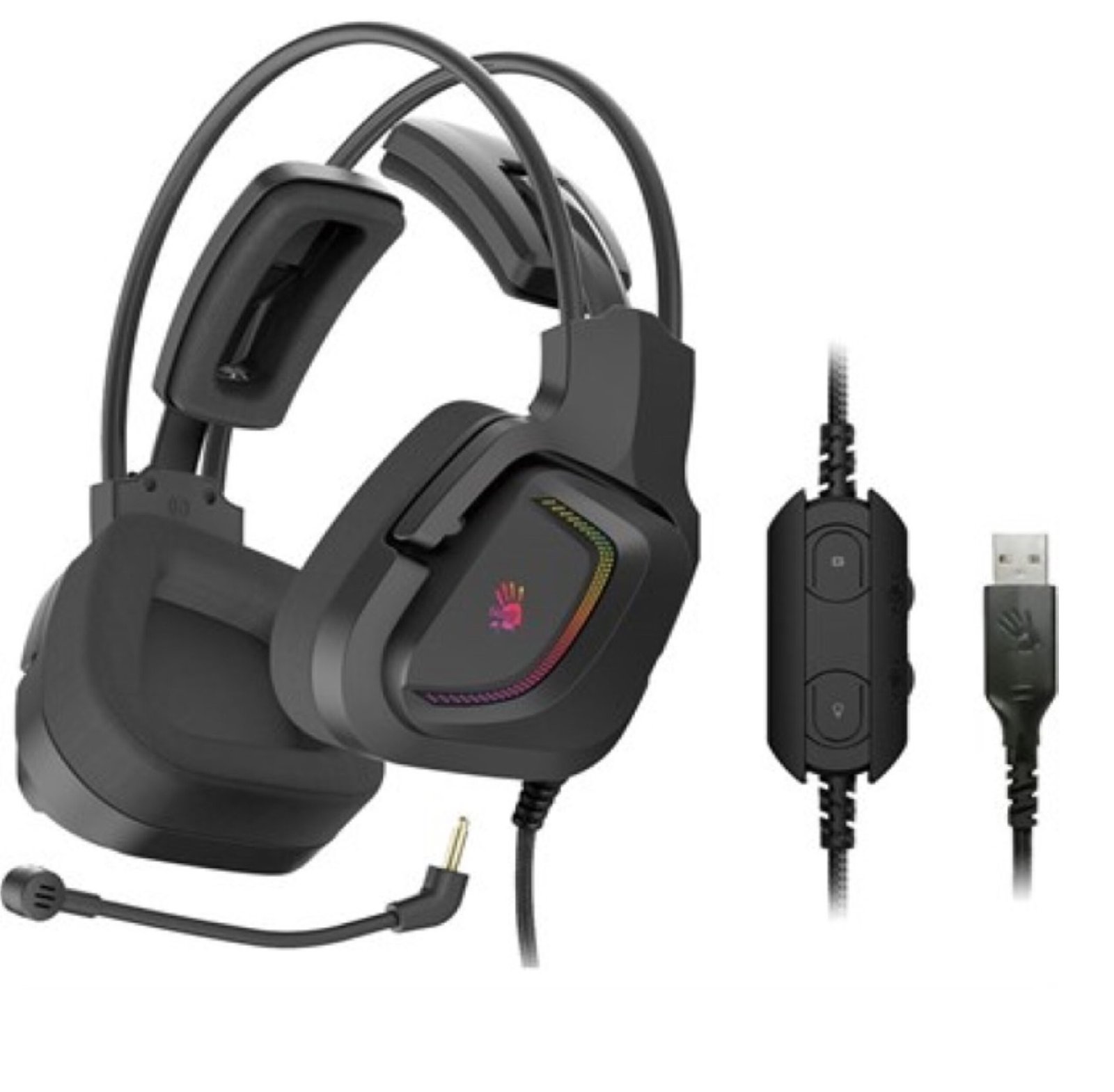 Bloody G575 Virtual 7.1 Surround Sound USB Gaming Headset Gun Grey