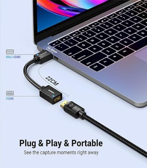 UGREEN 20137 MINI HDMI MALE TO HDMI F/M 4K ADAPTER