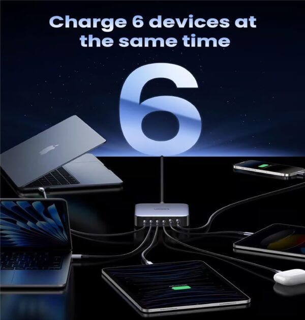 UGREEN 40913 FAST & SAFE GAN 200W DESKTOP CHARGER
