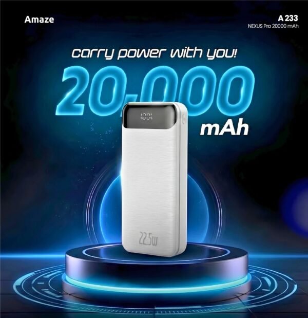 AMAZE NEXUS PRO POWER BANK 20,000MAH 22.5W A233
