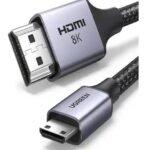 UGREEN 15515 MINI HDMI TO HDMI 8K CABLE 2M BRAIDED