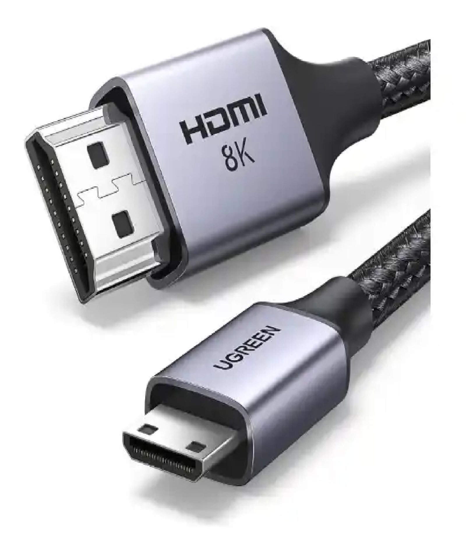 UGREEN 15515 MINI HDMI TO HDMI 8K CABLE 2M BRAIDED