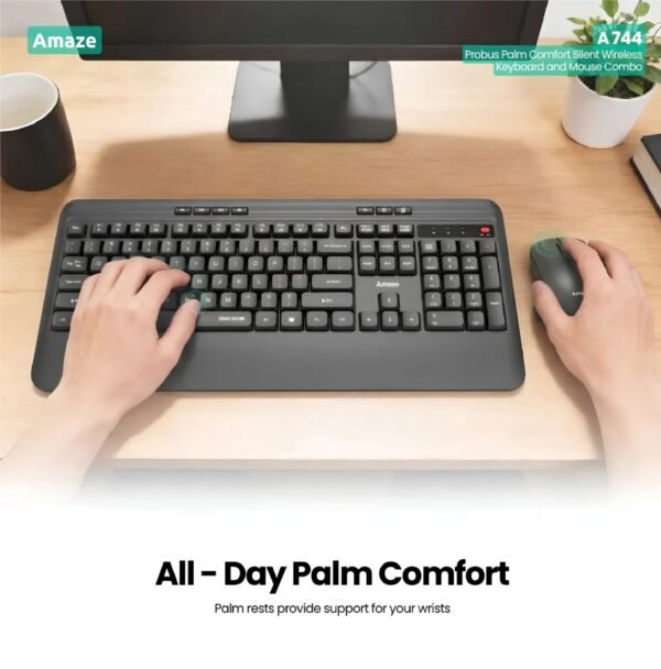 AMAZE PROBUS PALM COMFORT  WIRELESS COMBO SET A744