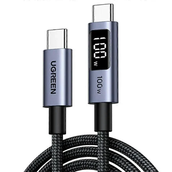 UGREEN 65863  Type-C Cable with Digital Display Braided  100W  2m