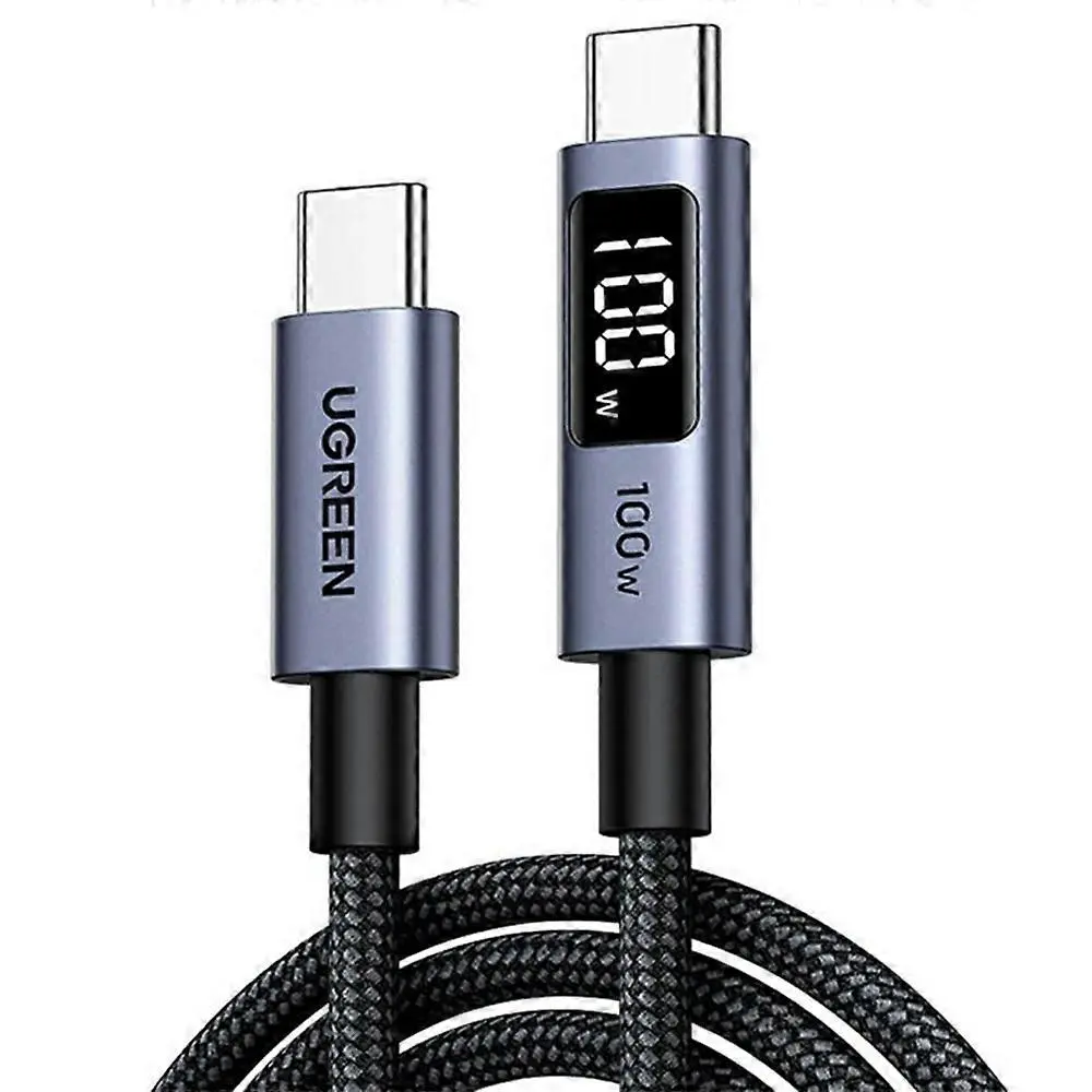 UGREEN 65863  Type-C Cable with Digital Display Braided  100W  2m