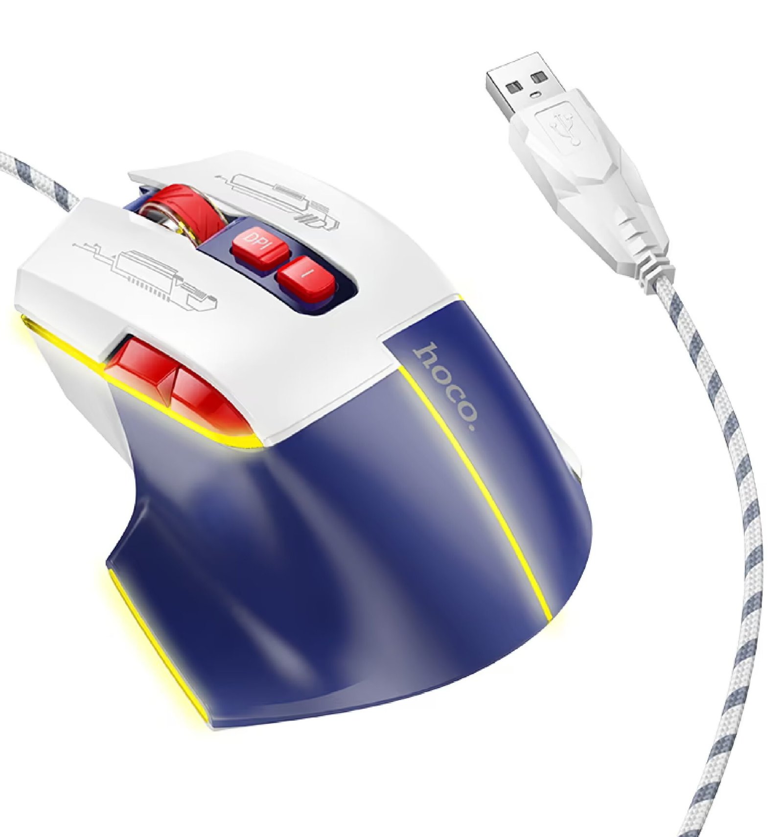 Hoco Overlord Luminous Gaming Mouse GM31