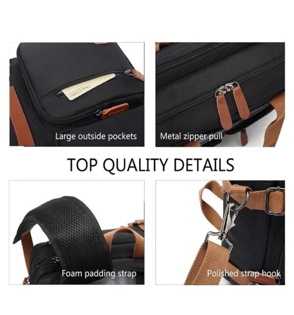 COOLBELL 2 IN 1 LAPTOP BAG AND BACKPACK CB 10001