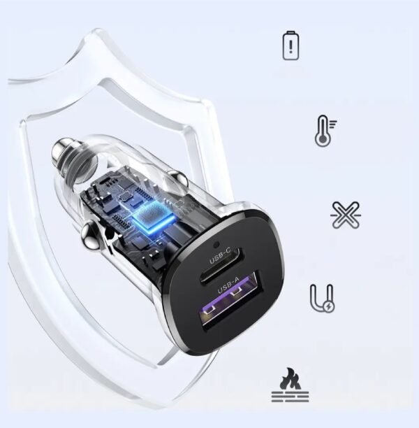 UGREEN 25845 CAR CHARGER 2 PORT 30W