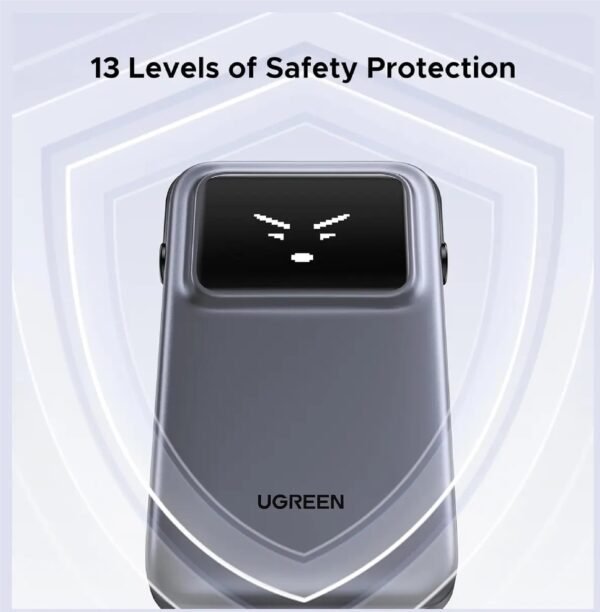 UGREEN 35603B POWERBANK WITH BUILT IN CABLE 10000MAH