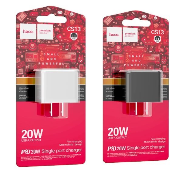 Hoco Ocean Single Port 20W Fast Charger CS13