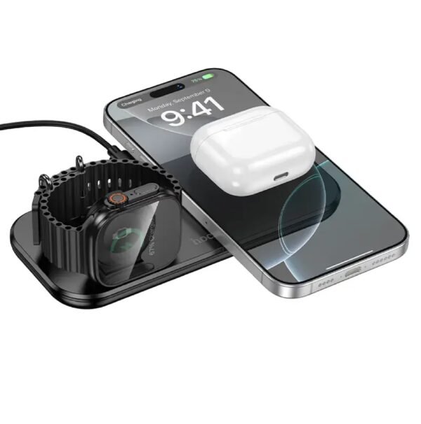 Hoco North 3-in-1 Desktop Wireless Fast Charger CW65