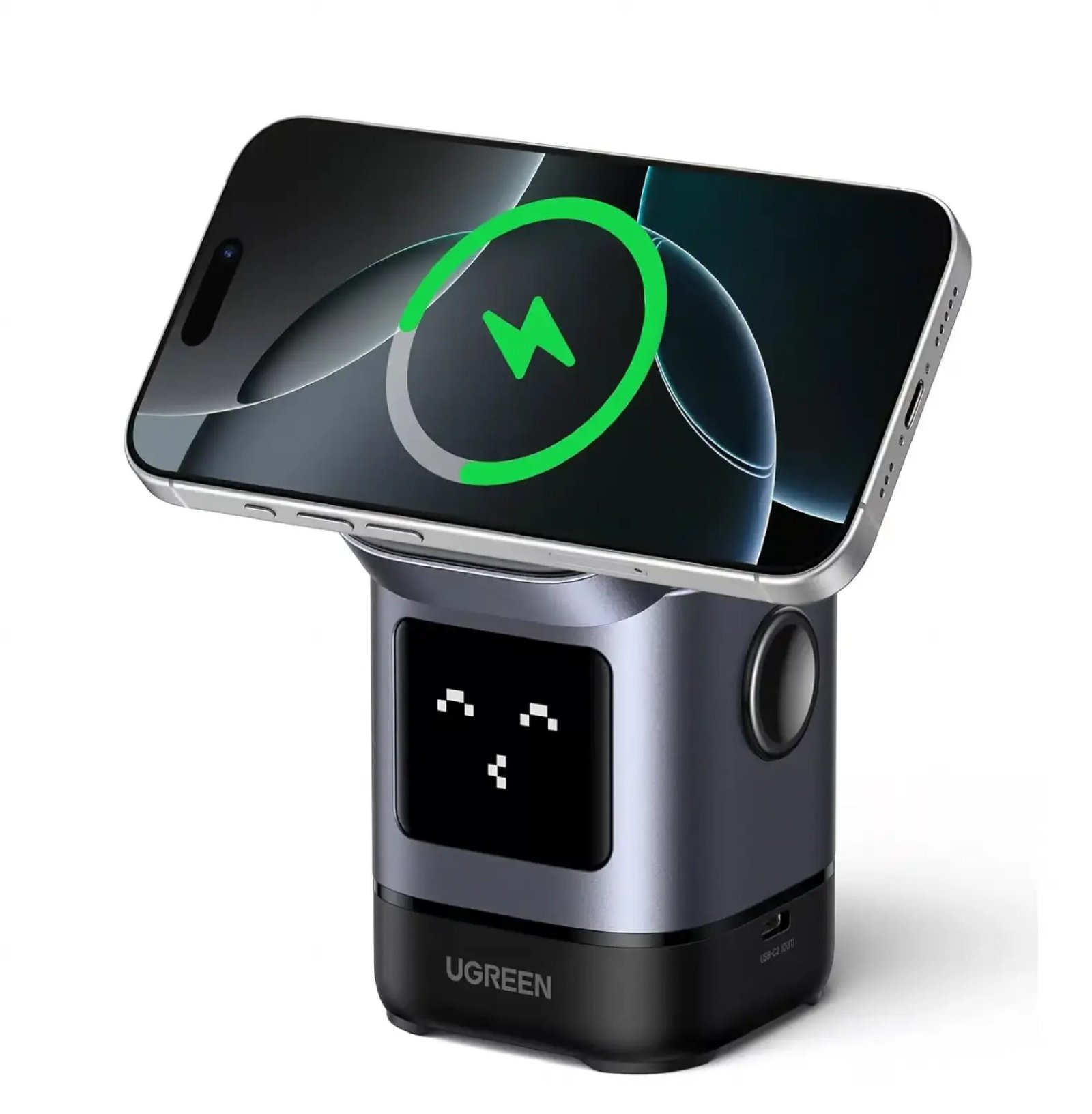 UGREEN 45775 Robot Uno 2 in 1 Magnetic Foldable Wireless Charger