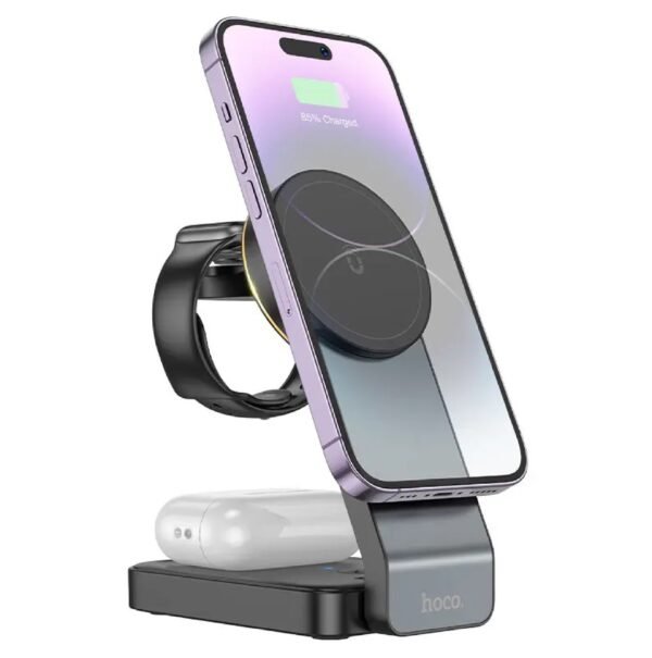 Hoco 3in1 Wireless Magnetic 15W Fast Charger CQ3