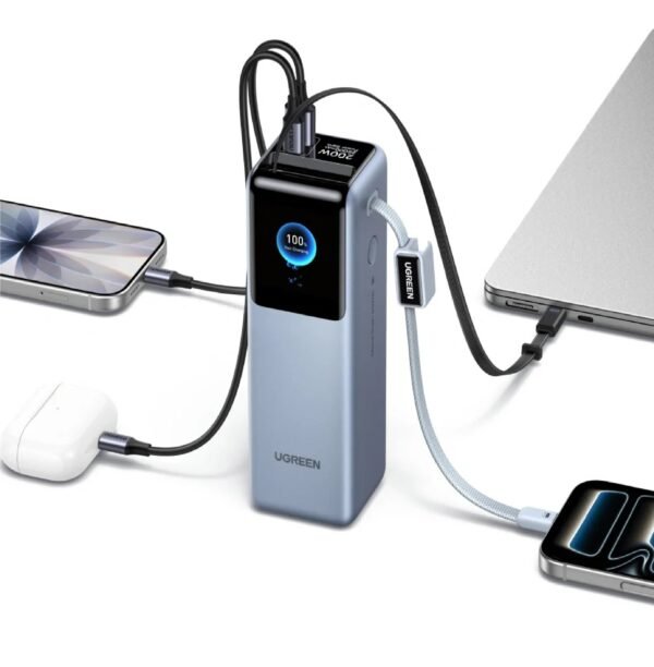 UGREEN 75702B Nexode Pro Power Bank With Retractable Cable