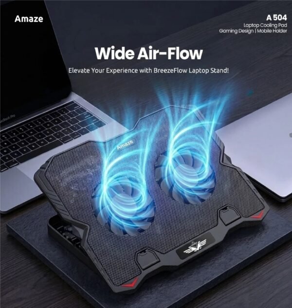 AMAZE Laptop Cooling Pad Dual Fan A504