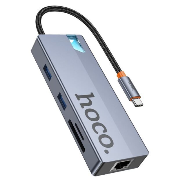 Hoco  8-in-1 Type-C Hub  USB 3.0 HB52