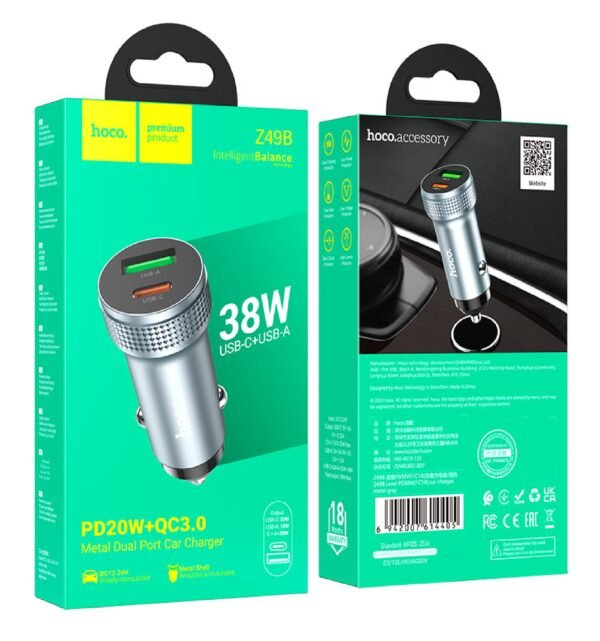 Hoco Level PD38W Car Charger Z49B