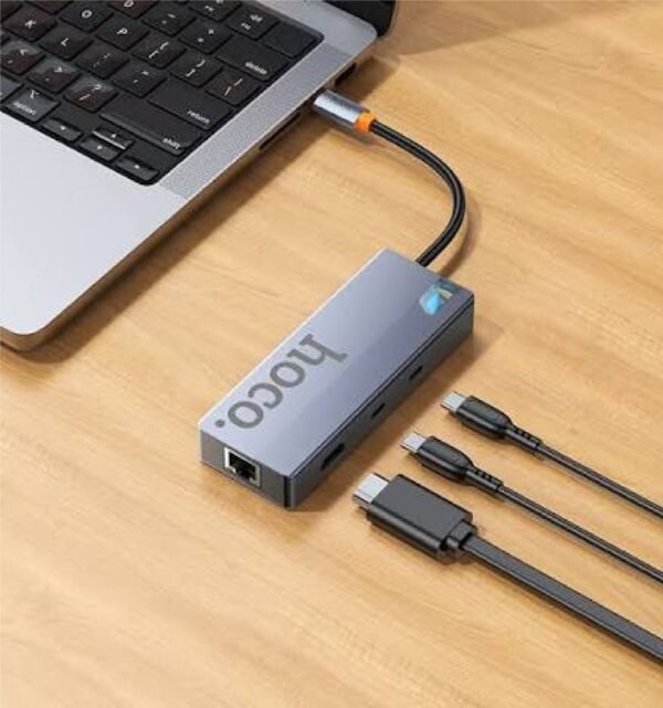 Hoco  8-in-1 Type-C Hub  USB 3.0 HB52