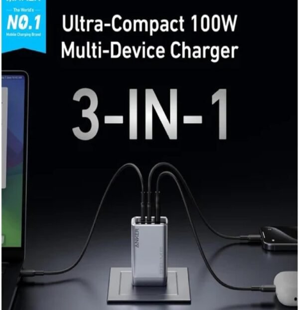 Anker Prime GaN Multi Port Charger 100W A2688