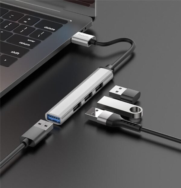 Hoco 4 in 1 USB Hub USB3.0+USB2.0 HB26