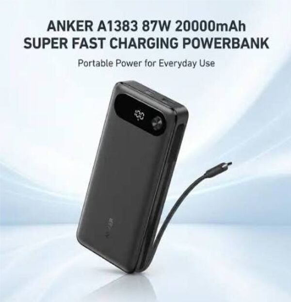 Anker Built in USB C Cable Power Bank 20000MAH 87W A1383