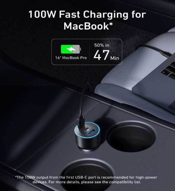 Anker 3 Ports Nano Car Charger 167.5W A2737