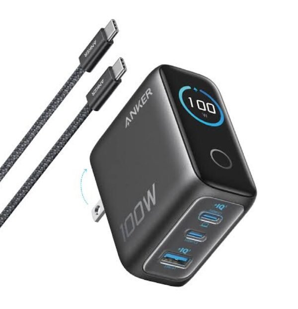 Anker 3 Ports Charger Smart Display 100W A121B