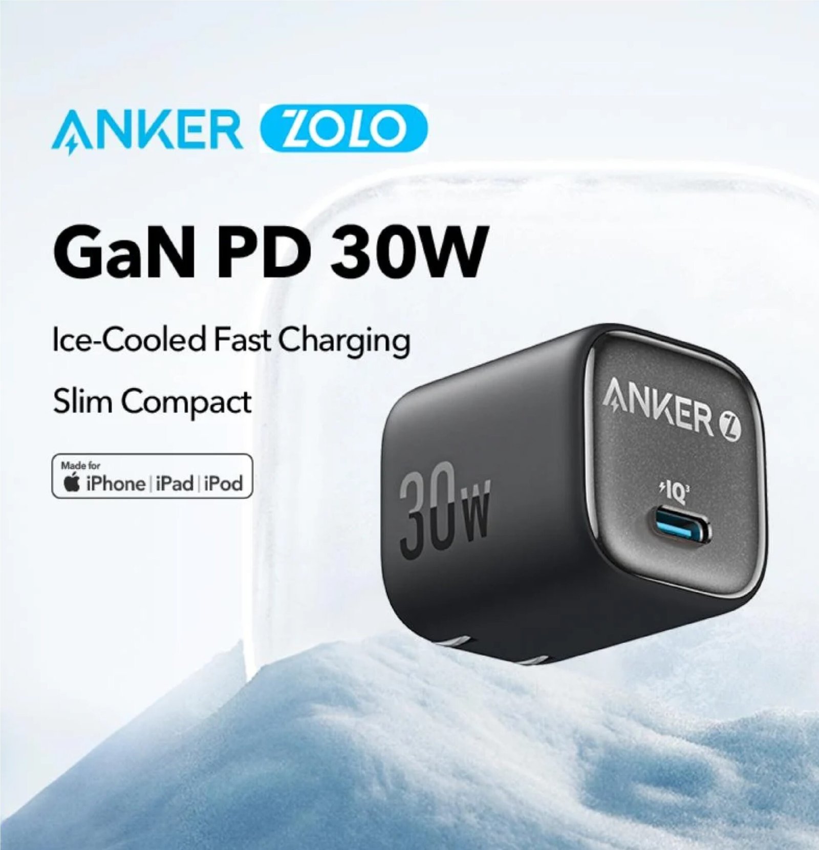 Anker Zolo USB C GaN Charger 30W A2698